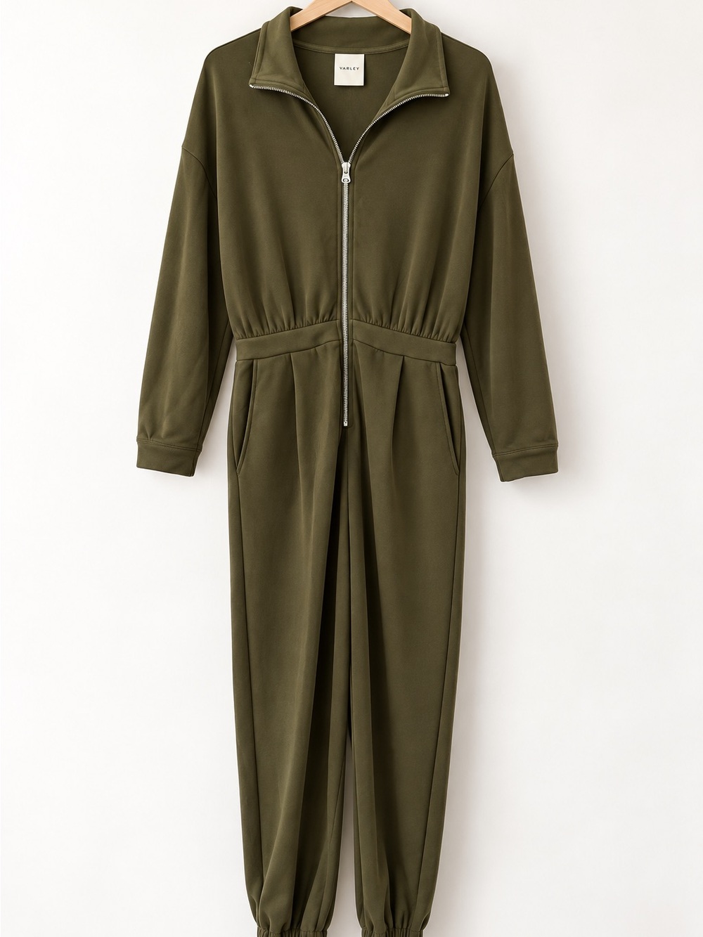 Varley Jessie Jumpsuit Lounge Wear Olive Night Green Doublesoft Size Medium